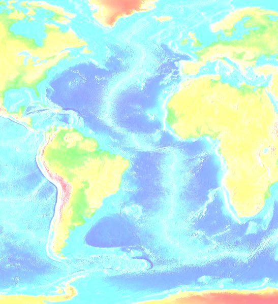Atlantic bathymetry.